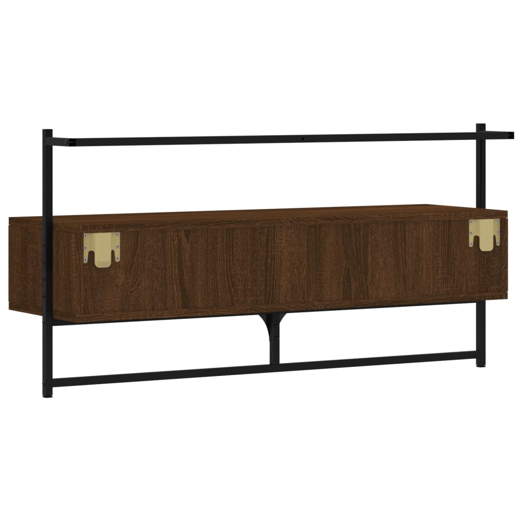 Tv-Meubel Wandgemonteerd 00,5X30X5 Cm Hout