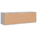 Tv-Meubel 120X34X37 Cm Bewerkt Hout Grijs Sonoma Eikenkleurig