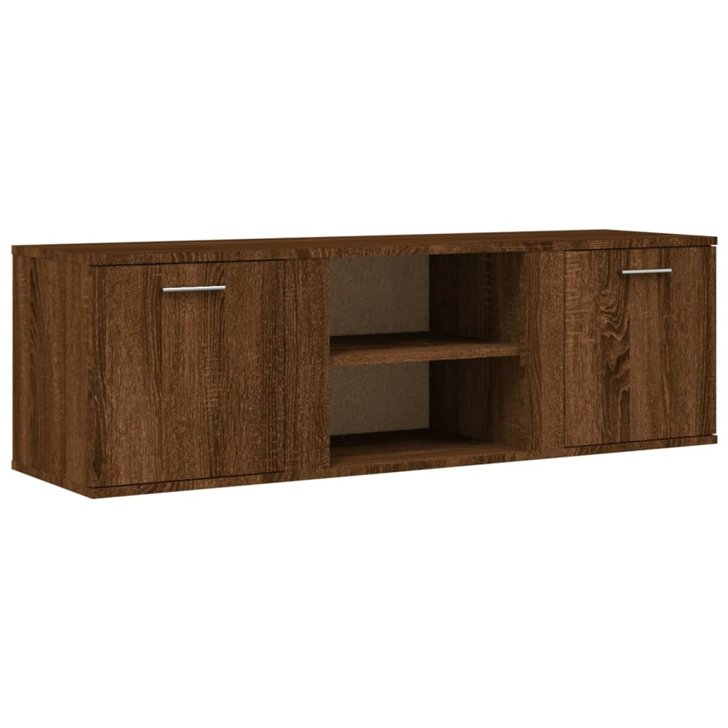 Tv-Meubel 120X34X37 Cm Bewerkt Hout Bruineikenkleurig