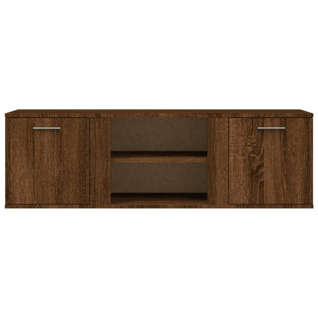 Tv-Meubel 120X34X37 Cm Bewerkt Hout Bruineikenkleurig