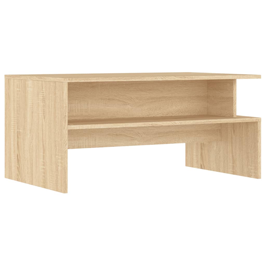 Salontafel 90X55X42,5 Cm Bewerkt Hout Kleurig