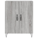 Hoge Kast 69,5X34X180 Cm Bewerkt Hout Eikenkleurig