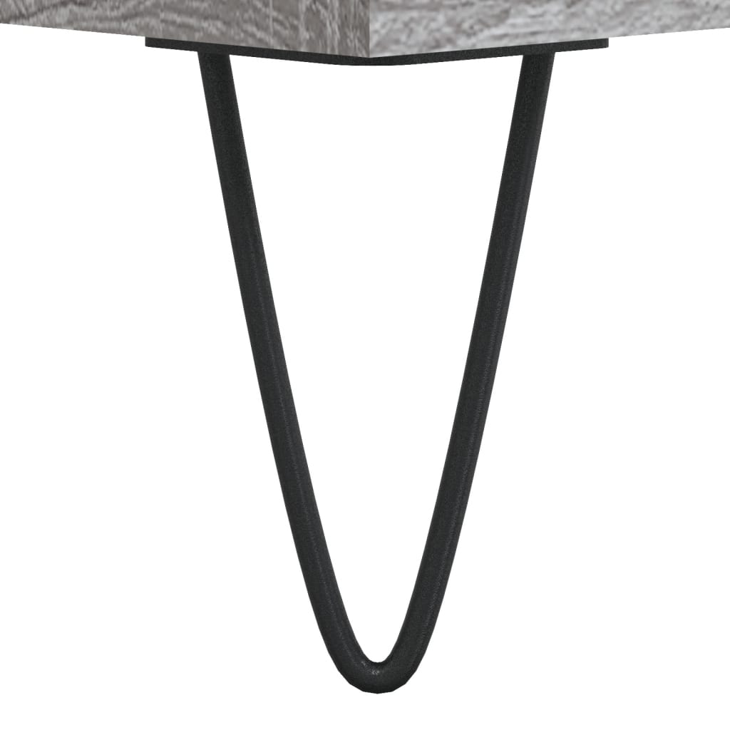 Hoge Kast 69,5X34X180 Cm Bewerkt Hout Eikenkleurig