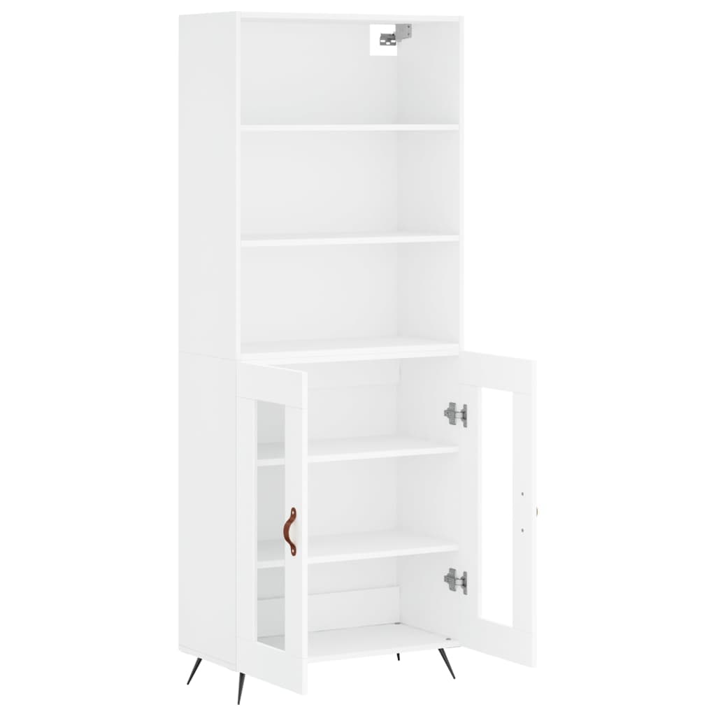 Hoge Kast 69,5X34X180 Cm Bewerkt Hout