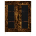 Hoge Kast 69,5X34X180 Cm Bewerkt Hout Kleurig