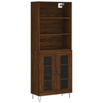 Hoge Kast 69,5X34X180 Cm Bewerkt Hout