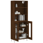 Hoge Kast 69,5X34X180 Cm Bewerkt Hout