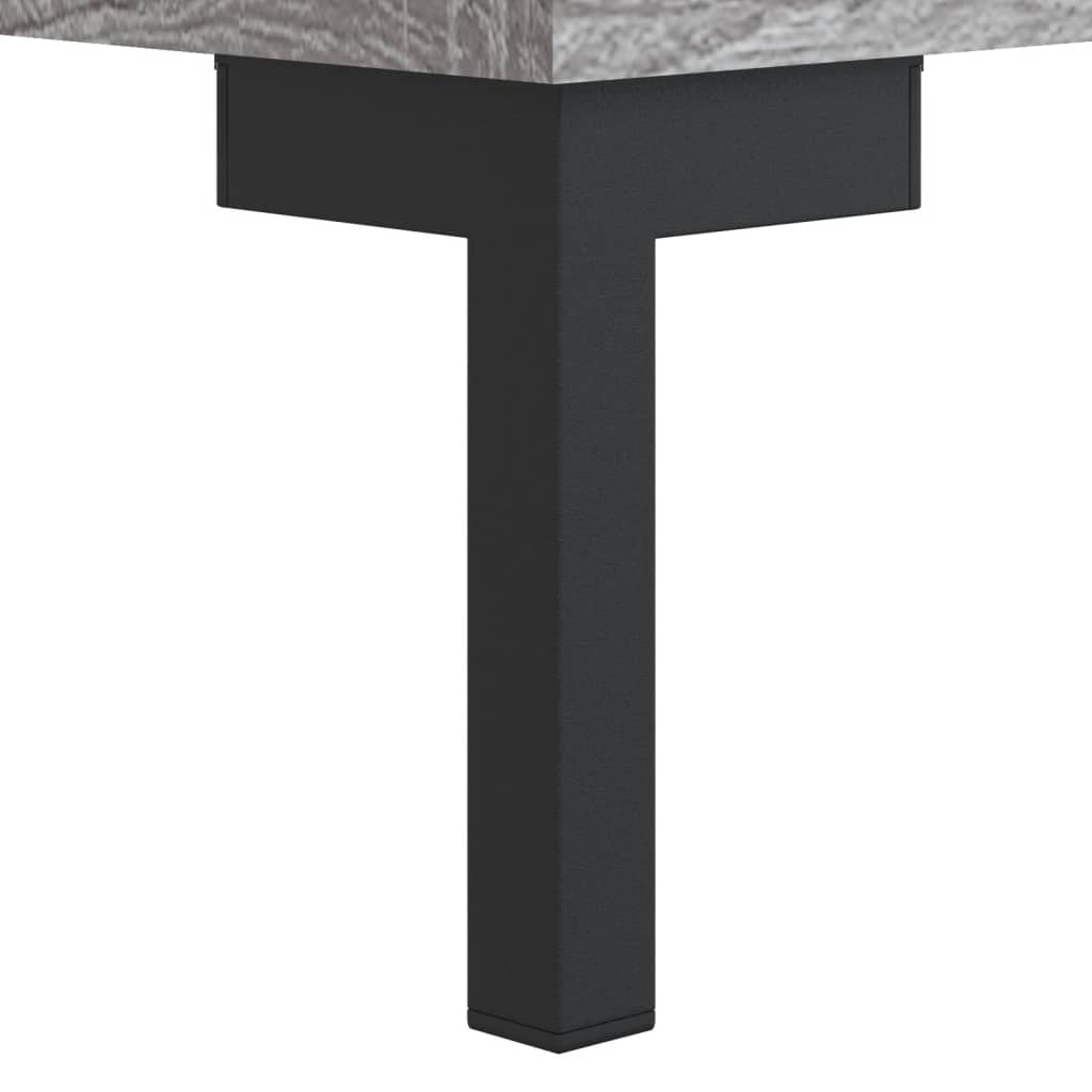 Hoge Kast 69,5X34X180 Cm Bewerkt Hout Eikenkleurig