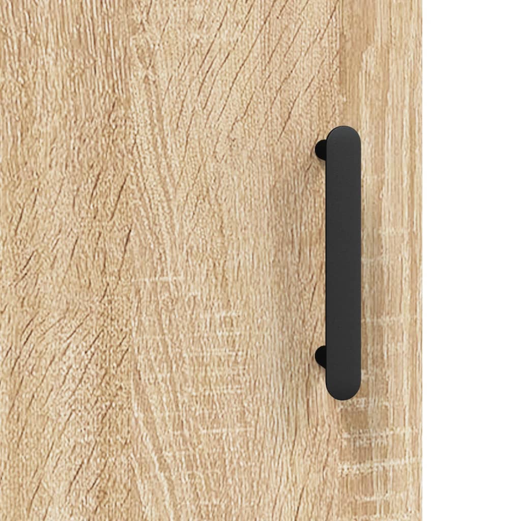 Hoge Kast 69,5X34X180 Cm Bewerkt Hout Kleurig