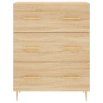 Hoge Kast 69,5X34X180 Cm Bewerkt Hout Kleurig