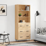 Hoge Kast 69,5X34X180 Cm Bewerkt Hout