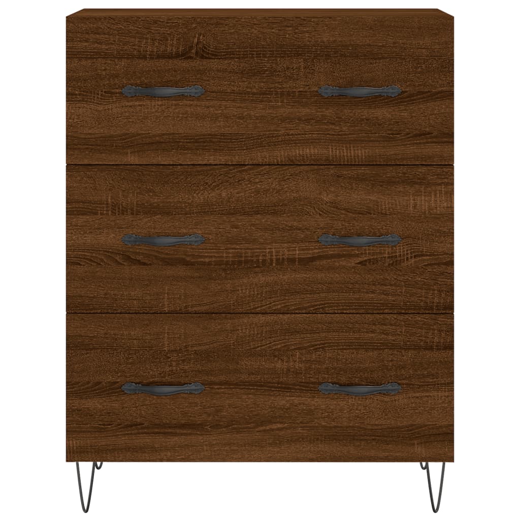 Hoge Kast 69,5X34X180 Cm Bewerkt Hout