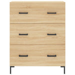 Hoge Kast 69,5X34X180 Cm Bewerkt Hout Kleurig