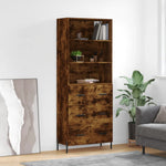Hoge Kast 69,5X34X180 Cm Bewerkt Hout Kleurig