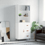 Hoge Kast 69,5X34X180 Cm Bewerkt Hout Eikenkleurig