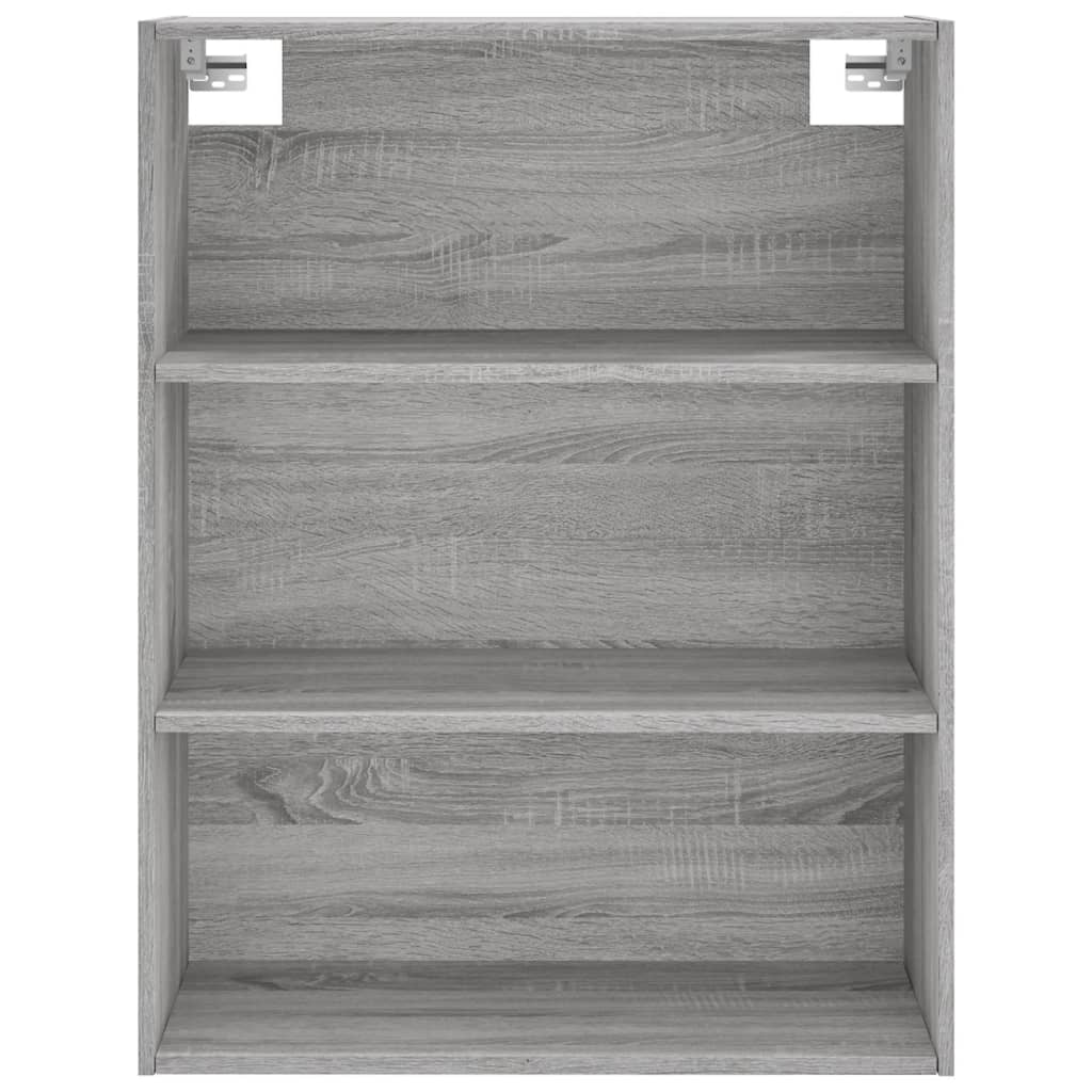 Hoge Kast 69,5X34X180 Cm Bewerkt Hout Eikenkleurig