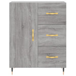 Hoge Kast 69,5X34X180 Cm Bewerkt Hout Eikenkleurig