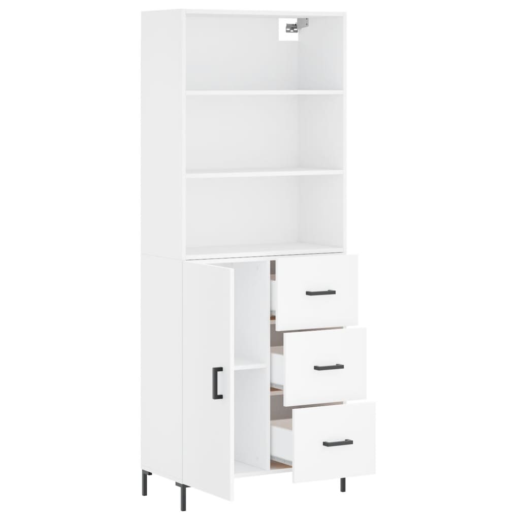 Hoge Kast 69,5X34X180 Cm Bewerkt Hout