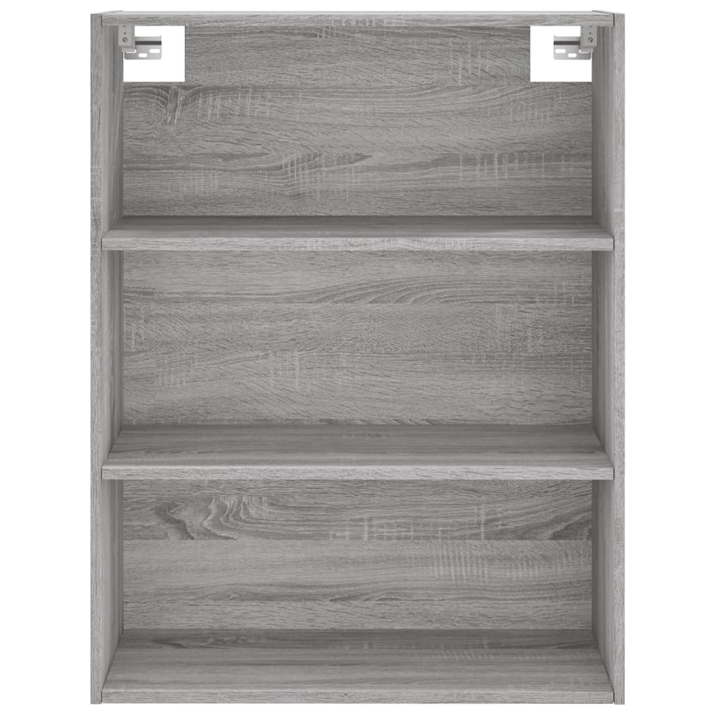 Hoge Kast 69,5X34X180 Cm Bewerkt Hout Eikenkleurig