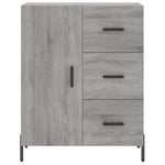 Hoge Kast 69,5X34X180 Cm Bewerkt Hout Eikenkleurig