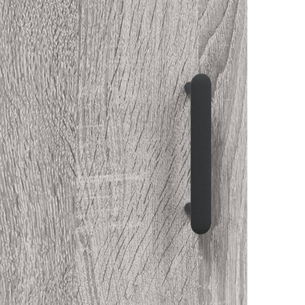 Hoge Kast 69,5X34X180 Cm Bewerkt Hout Eikenkleurig
