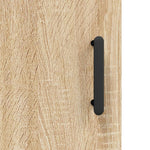 Hoge Kast 69,5X34X180 Cm Bewerkt Hout Kleurig