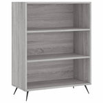 Hoge Kast 69,5X32,5X180 Cm Bewerkt Hout Eikenkleur