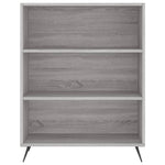 Hoge Kast 69,5X32,5X180 Cm Bewerkt Hout Eikenkleur