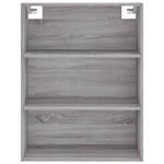 Hoge Kast 69,5X32,5X180 Cm Bewerkt Hout Eikenkleur