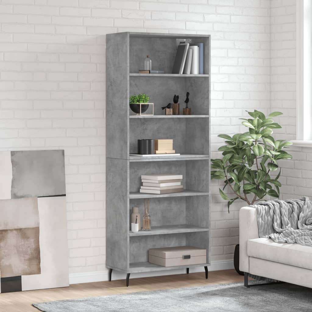 Hoge Kast 69,5X32,5X180 Cm Bewerkt Hout