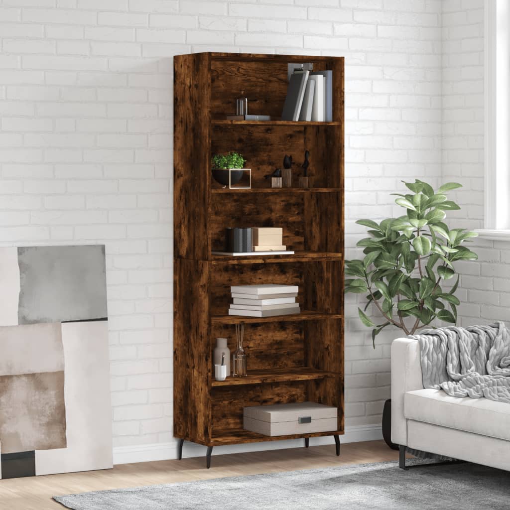 Hoge Kast 69,5X32,5X180 Cm Bewerkt Hout