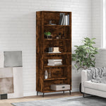 Hoge Kast 69,5X32,5X180 Cm Bewerkt Hout
