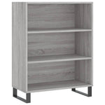 Hoge Kast 69,5X32,5X180 Cm Bewerkt Hout Eikenkleur