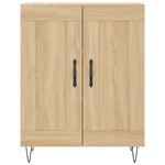 Hoge Kast 69,5X34X180 Cm Bewerkt Hout Kleurig