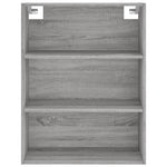 Hoge Kast 69,5X34X180 Cm Bewerkt Hout Eikenkleurig