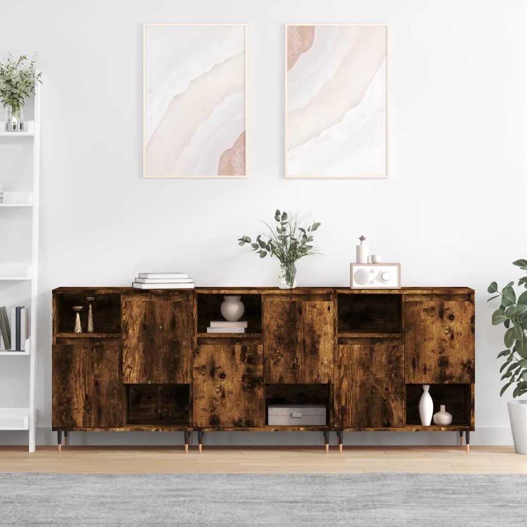 Dressoirs Bewerkt Hout Eikenkleurig