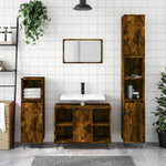 Badkamermeubelset Bewerkt Hout