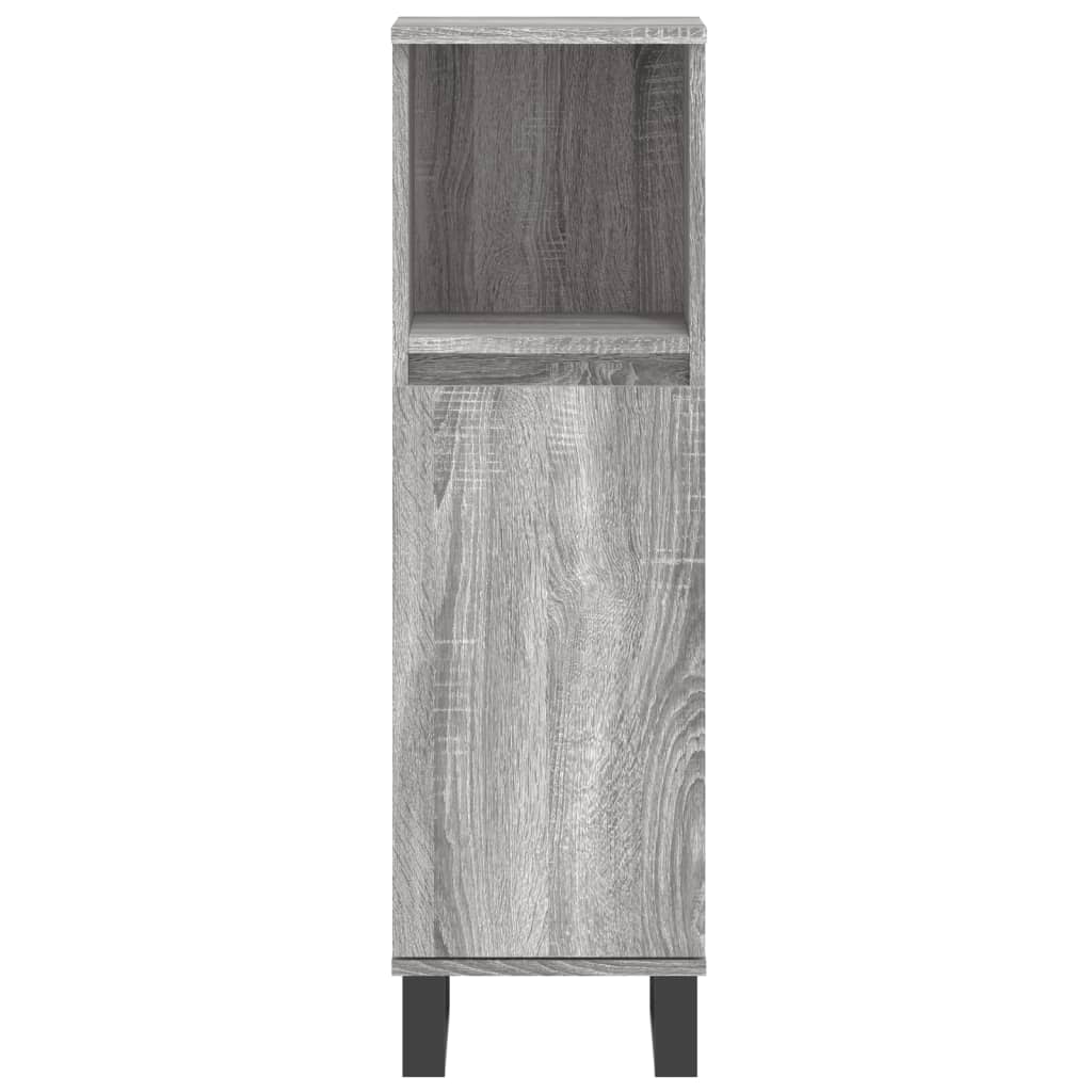 Badkamermeubelset Bewerkt Hout Eikenkleur