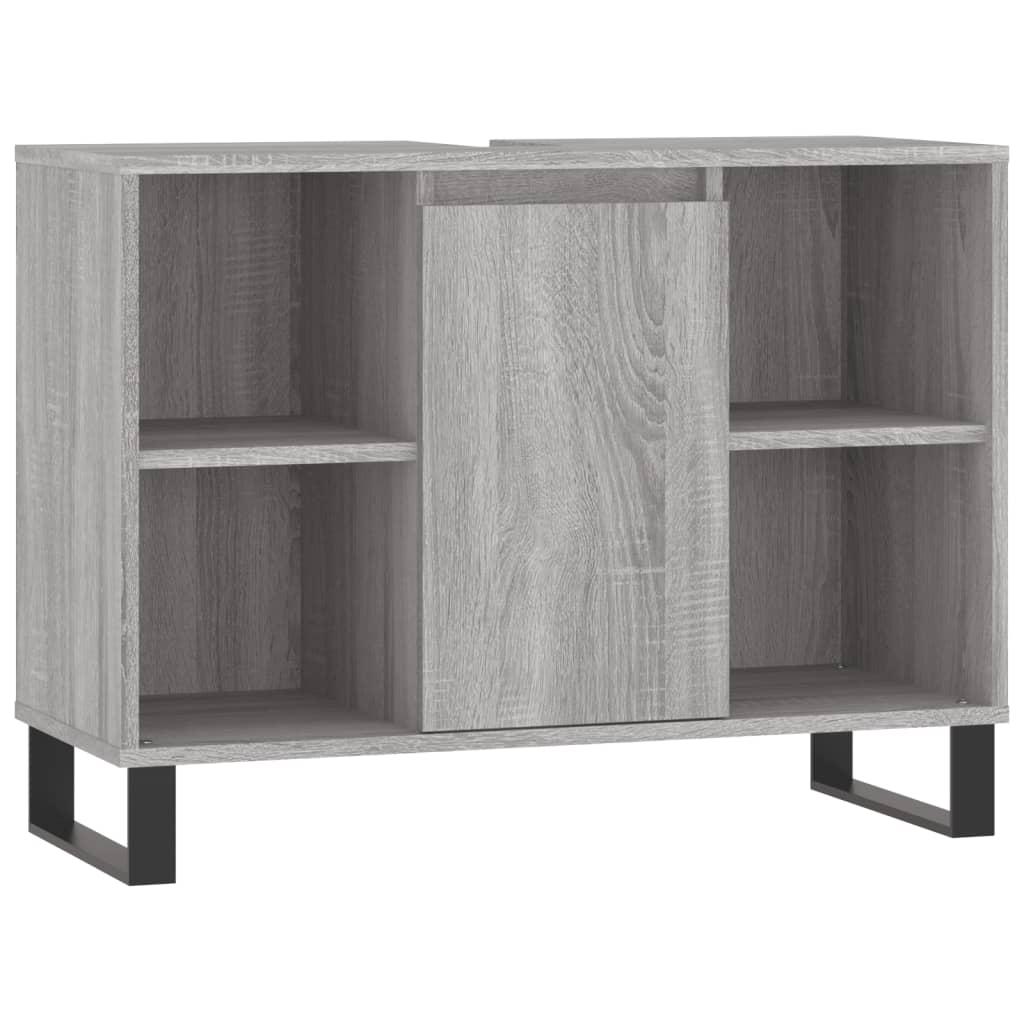 Badkamermeubelset Bewerkt Hout Eikenkleur