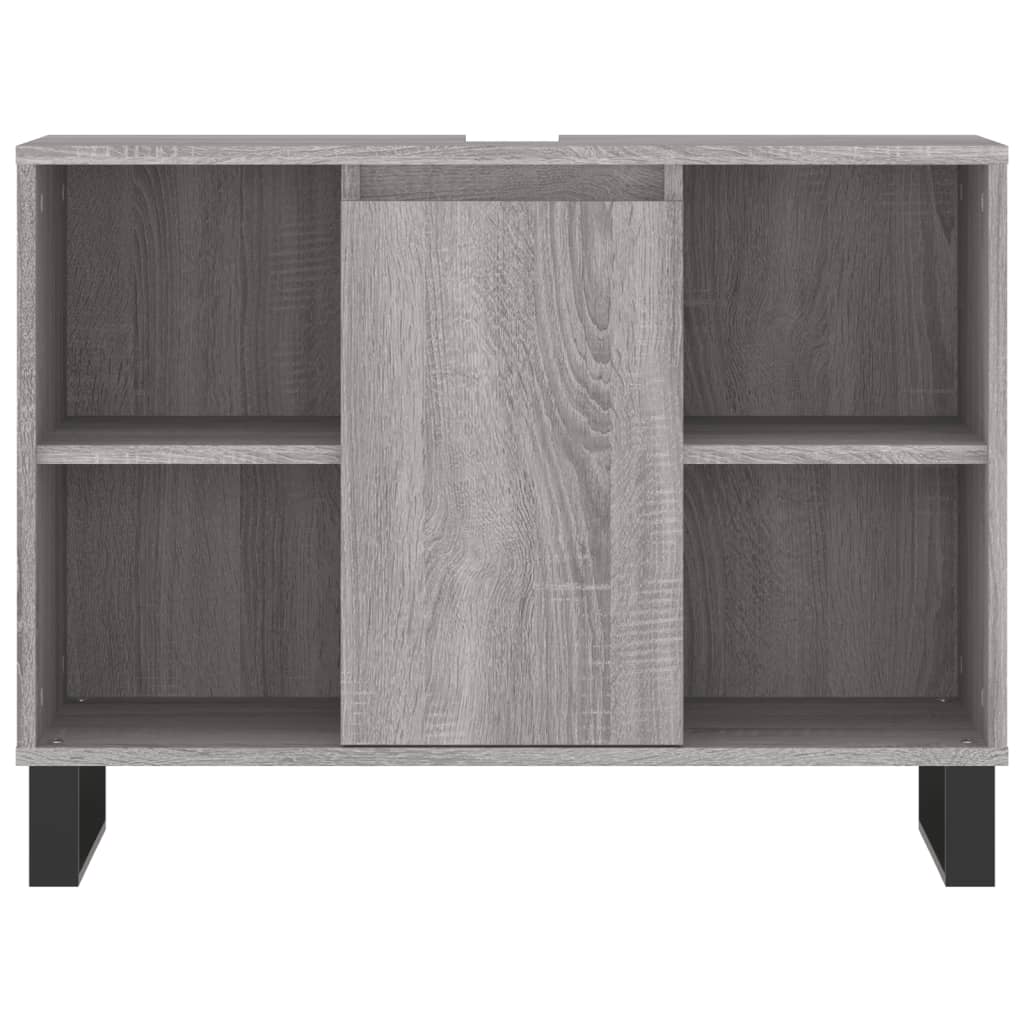 Badkamermeubelset Bewerkt Hout Eikenkleur