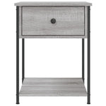 Nachtkastje 44X45X58 Cm Bewerkt Hout Eikenkleurig