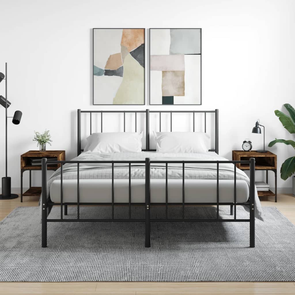 Nachtkastje 40X41X50 Cm Bewerkt Hout Kleurig