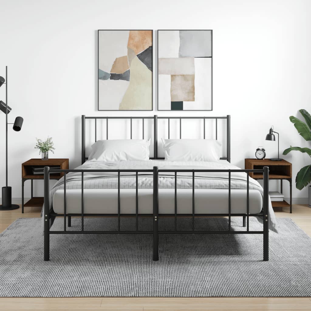 Nachtkastje 40X41X50 Cm Bewerkt Hout Kleurig