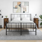 Nachtkastje 32X42X80 Cm Bewerkt Hout Eikenkleurig