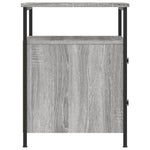 Nachtkastje 44X45X60 Cm Bewerkt Hout Eikenkleurig