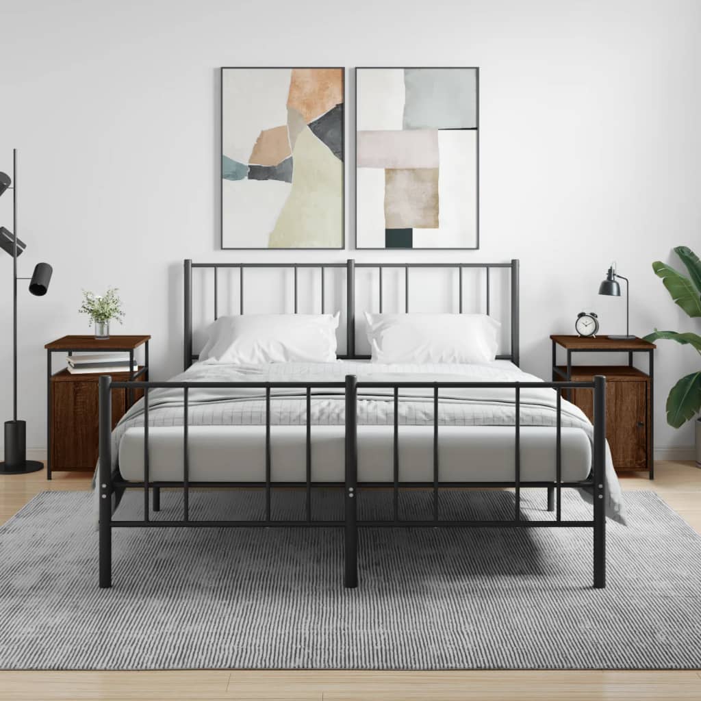 Nachtkastje 40X42X60 Cm Bewerkt Hout Bruin Eikenkleur