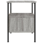 Nachtkastje 34X36X50 Cm Bewerkt Hout Eikenkleurig