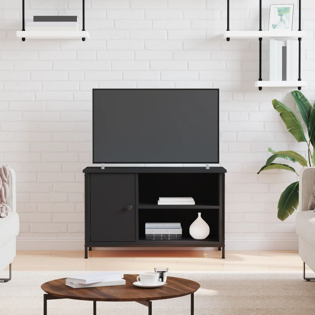 Tv-Meubel 80X40X50 Cm Bewerkt Hout Kleurig