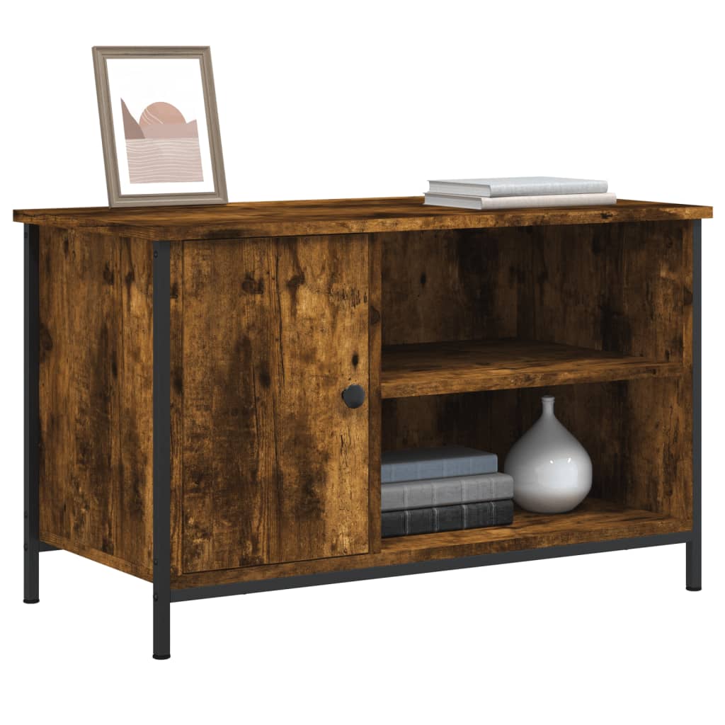 Tv-Meubel 80X40X50 Cm Bewerkt Hout Kleurig
