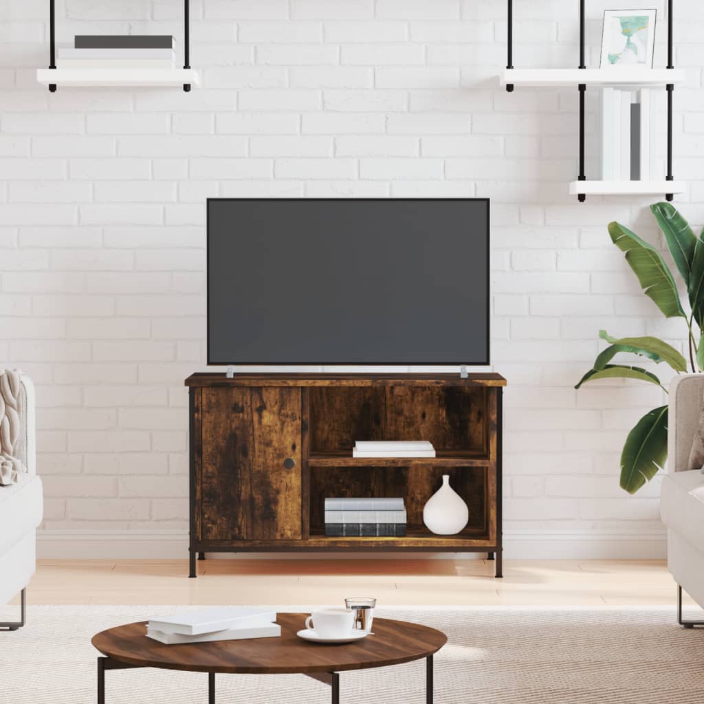 Tv-Meubel 80X40X50 Cm Bewerkt Hout Kleurig